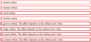 outline in css
